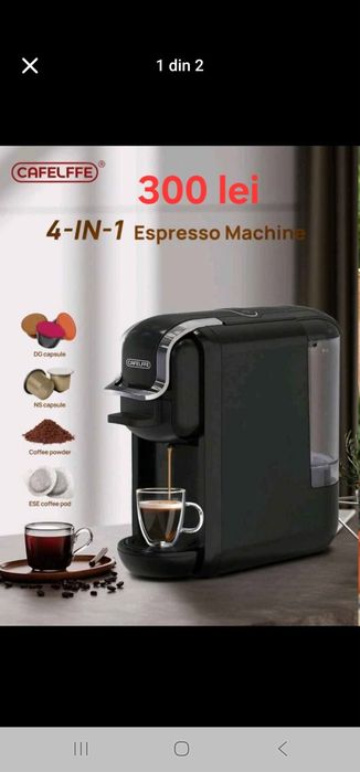 Espressor 4-în-1 Cafelffe și Espressor Semi-Automat HiBREW – NOI/Sigilate pret 300-350 lei,in functie de model