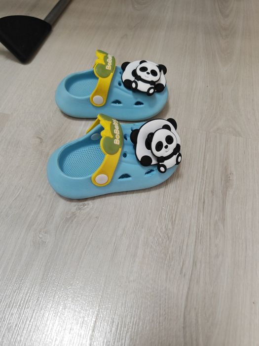 Кроксы детские голубые