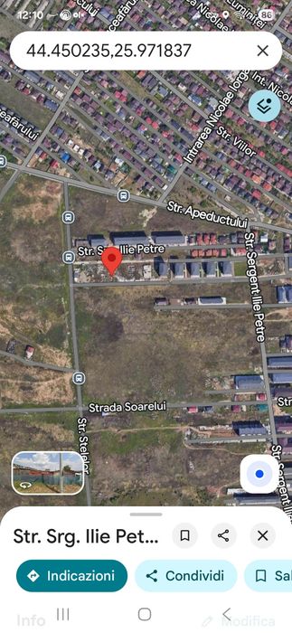 Teren de vânzare  714 m²  Chiajna str. Srg. Ilie Petre