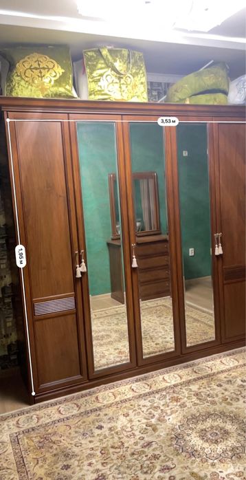 Пятидверный Шифонер из мдф, вместительный