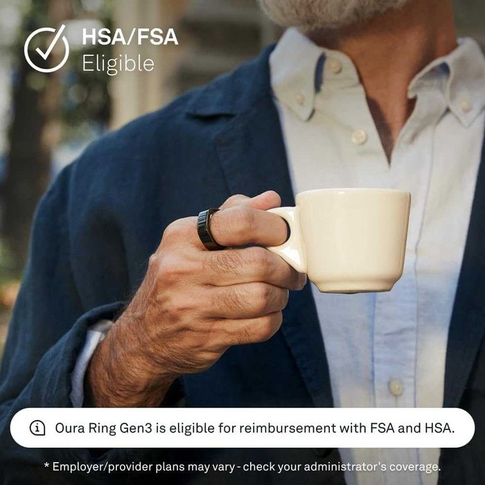 Oura Ring Gen3 Heritage Black, Size 10 — умное кольцо