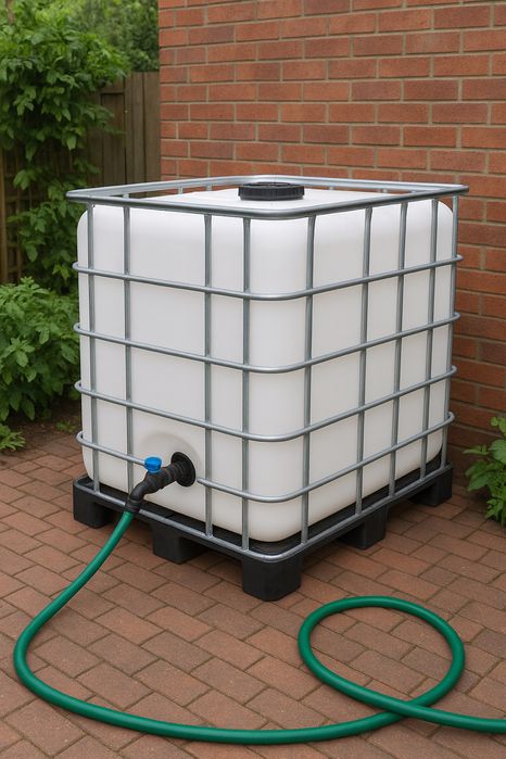 Бидин 1 тон 1000 литра бидони цистерни IBC контейнер за вода чисти