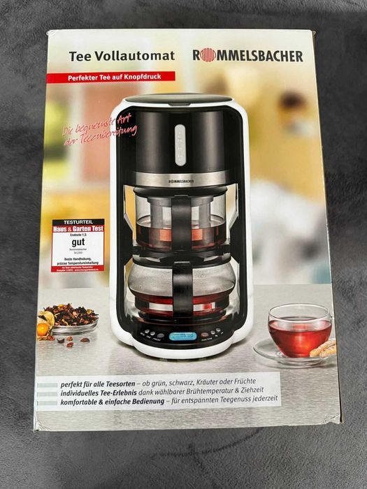 Aparat de facut ceai Rommelsbacher TA 1200, 1200W, Negru - SIGILAT