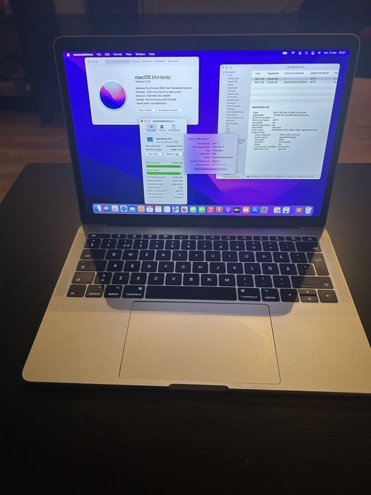 Macbook Pro 13" A1708 i5 8 GB RAM 128 GB SSD 269 cicluri