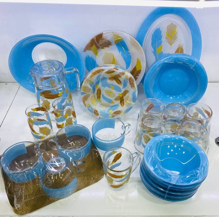 Набор пасуда Луминарк фирмаси оригинал махсулот хар хил ранглари бор