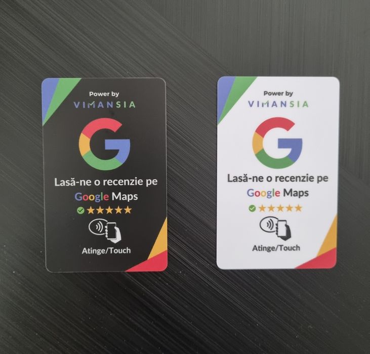 Card pentru recenzii Google NFC personalizate ,Instagram, Tiktok