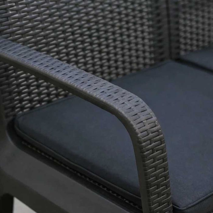 НЕМСКИ Луксозен Градински Комплект С Възглавници Рейна + ЛЕД ФЕНЕР