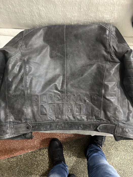 Geaca moto piele purtata de cateva ori marimea 50