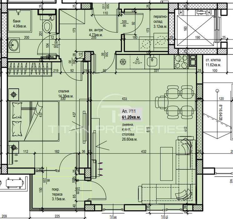 Продава се Двустаен апартамент в Пловдив, Южен - 75 кв.м за 1167 €/кв.м - Снимка #2