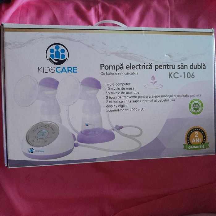 Pompa de san electrica dubla KC106, 1 bucata, KidsCare