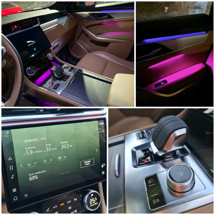 Jaguar F Pace 2021 Ultimul Model,Benzina 3.0 MHEV 400cp,V6,4x4,FULL,Impecabil