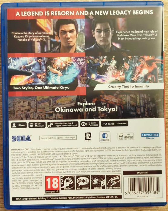 Yakuza Kiwami 3 & Dark Ties PS5