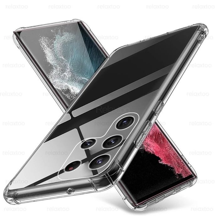 Husa Anti Soc Samsung S22/S23/S24/S25 Plus Ultra Clear Din Silicon