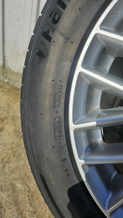 Jante BORBET 16" 5x112 Audi VW Skoda Seat + Anvelope HANKOOK DOT 2022