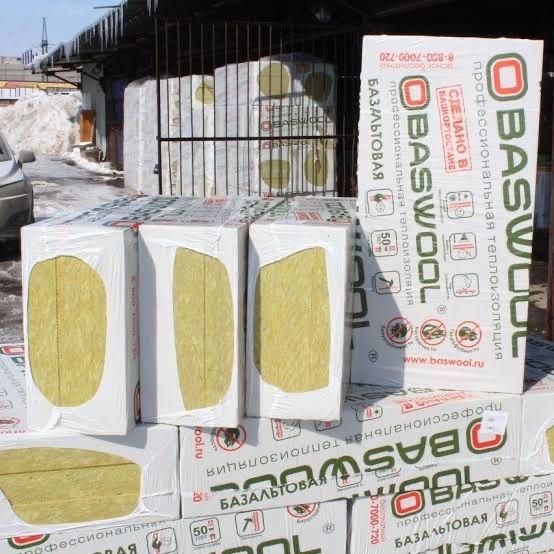 Каменная вата BASWOOL с плотностью 70 кг/м³