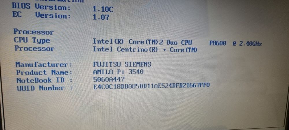 Sony waio, Hp g6, Evolio, Fujitsu Siemens