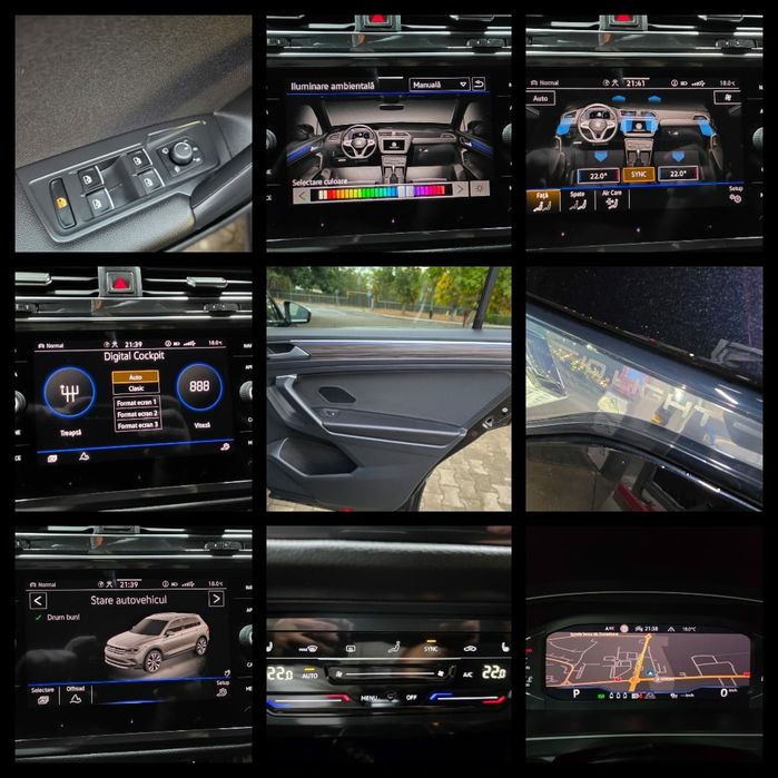 Vw Tiguan ALLSPACE Elegance 4MOTION  DSG 09/2023 IQ Light Head-Up Climatronic Digital Virtual Cockpit Ambientale  Camere 360° Jante 19" Alcantara  E6