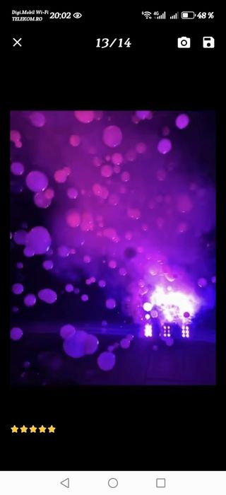 Aparat de fum si bule NOU in cutie+solutie fum 10 l+ solutie bule 5 l.