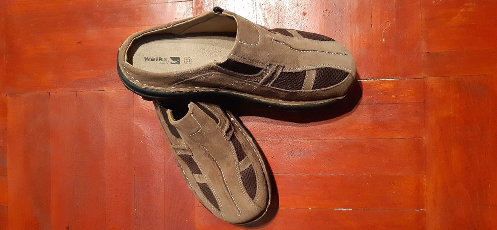 Papuci de strada din piele WALKX -  nr.40