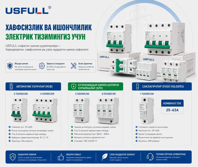 Avtomat UZIP Predoxranitelar I Автоматы СПД предохранители I Usfull