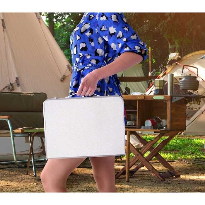 Masa pliabila camping tip valiza portabila din aluminiu usoara 60x40cm