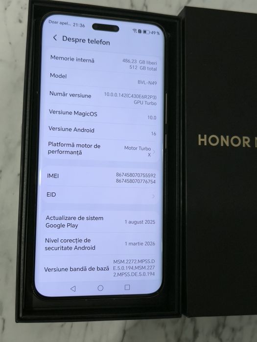 Vand/Schimb Honor Magic6 Pro 512gb