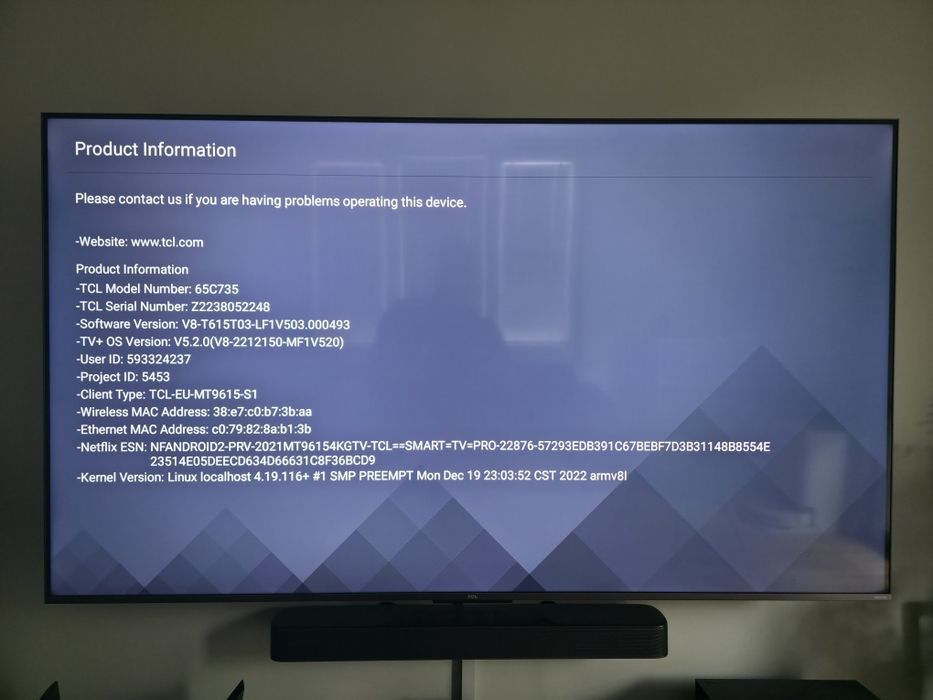 TCL C735 UHD 4K 65"