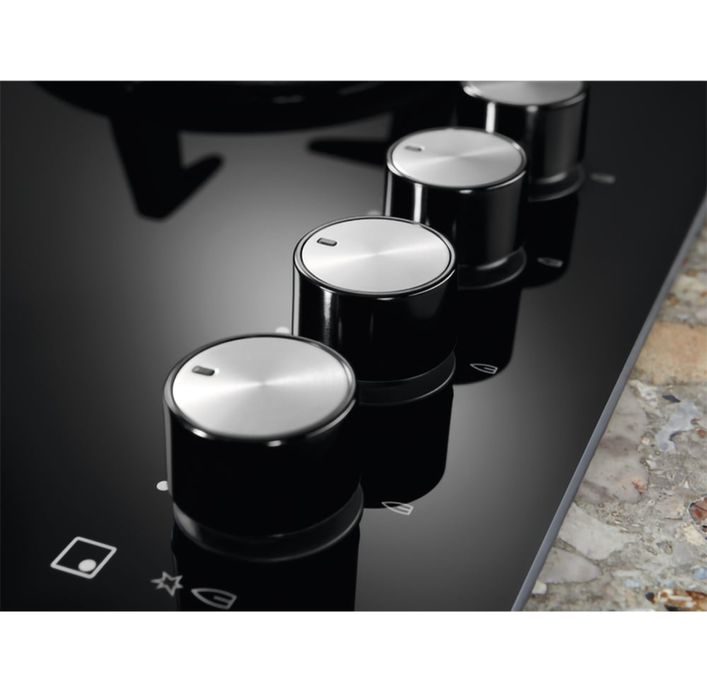 SIGILATĂ!! Plita 4 arzătoare pe gaz Electrolux KGG64362K, WOK, sticla