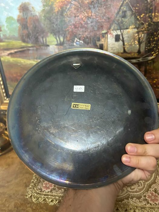 DN944 Superba Farfurie de alama tema Egypt 15cmd  315g