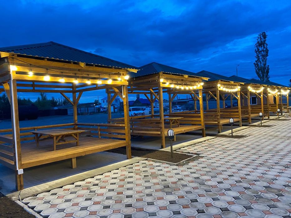 Беседки- тапчаны из дерева