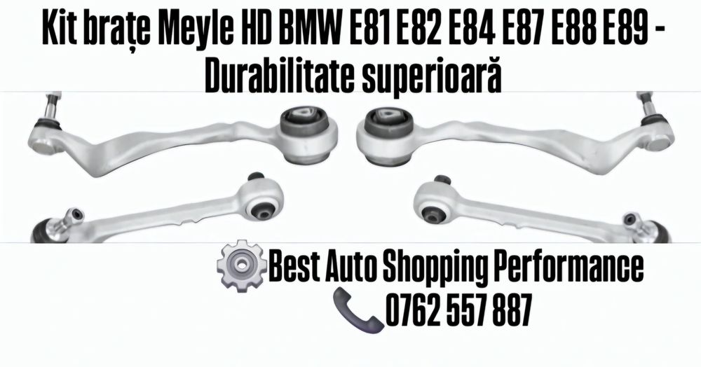 Kit brațe Meyle HD BMW E81 E82 E84 E87 E88 E89 Durabilitate superioara