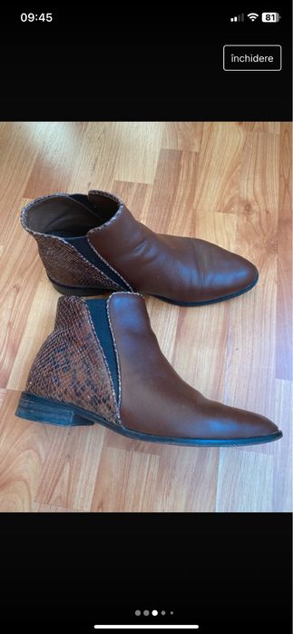 Massimo Dutti botine piele full