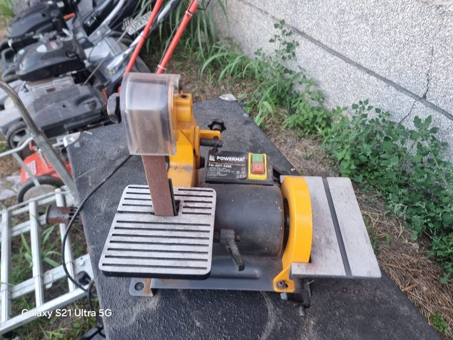 Лентов шлайф и дисков шмиргел Powermat PM-SSTT-450K – 450W