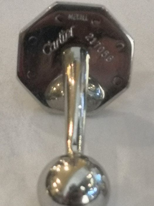 Vind butoni originali Cartier Santos aur 18t + otel