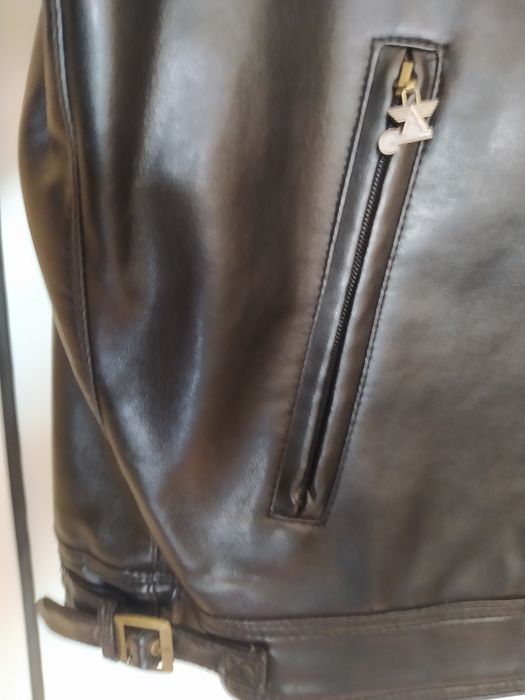 Мъжко яке естествена кожа размер L/XL, черно