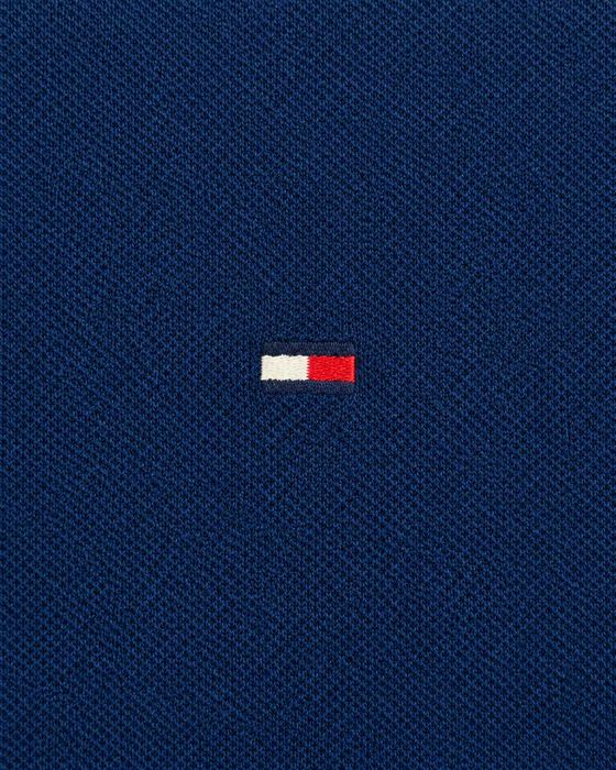 Bluză polo cu mânecă lungă Tommy Hilfiger bleumarin din bumbac 100% logo brodat Mărimea 5XL