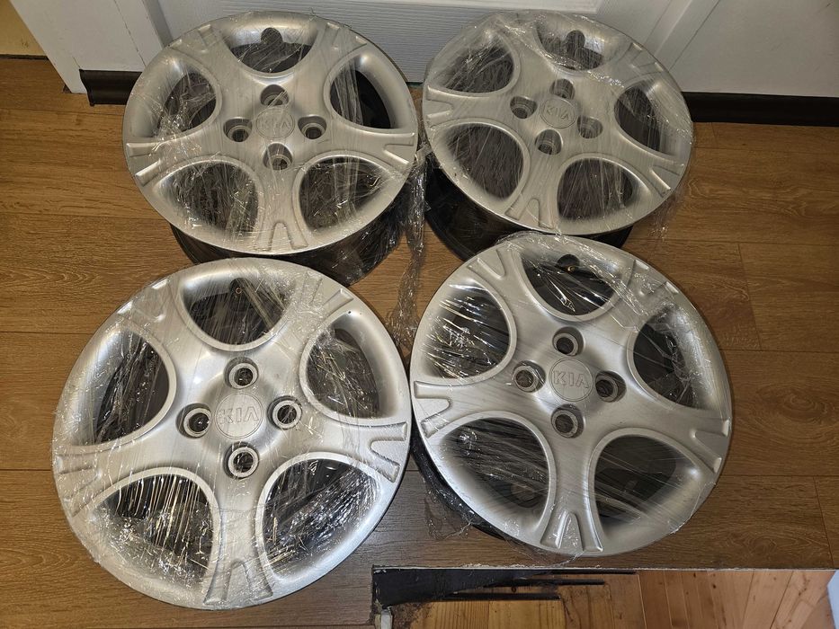 Jante cu capace originale Kia Picanto / Rio Hyndai i10/i20