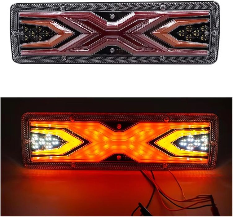 Set Stopuri LED Spate 12V-24V Universale pentru Remorcă, Rulotă, Camper, Camion, Dubă