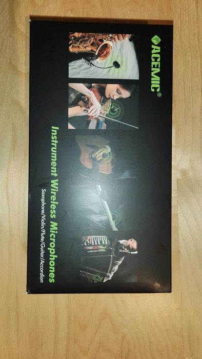 Двоен UHF безжичен микрофон за цигулка с щипка 2 предавателя, Q2/VT-5