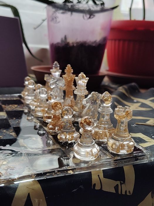 Ръчно изработен комплект за шах