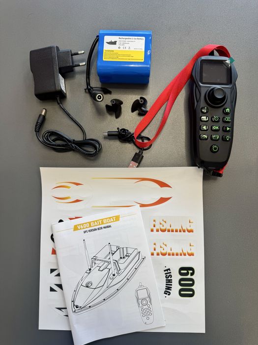 Flytec V600 GPS – Лодка за захранка, 3 кг, 500 м, 18000 mAh