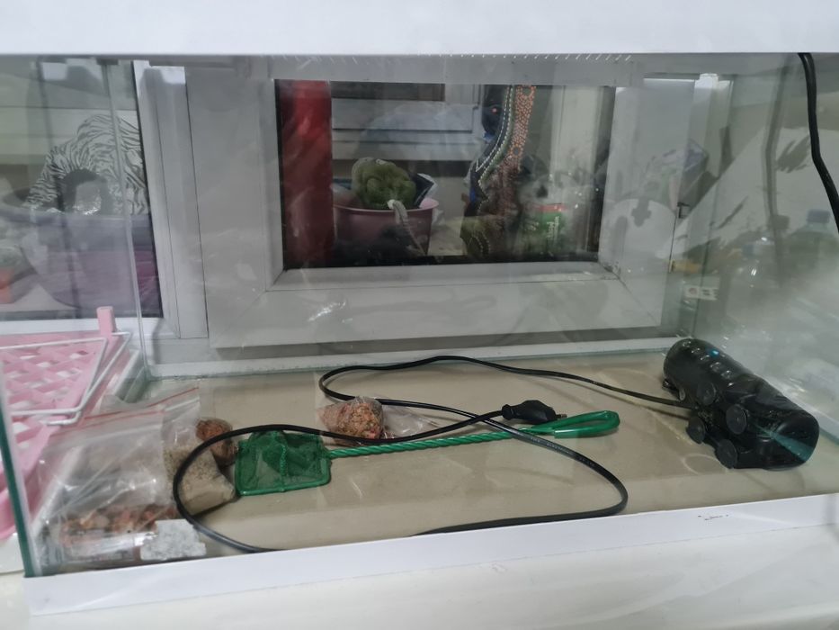 Продам аквариум с декором