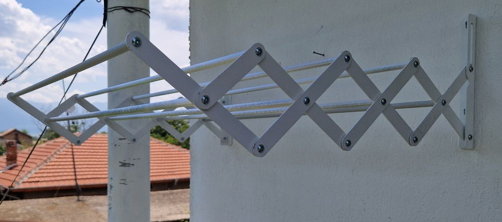 Простор - Сгъваем стенен сушилник за дрехи. Нов!