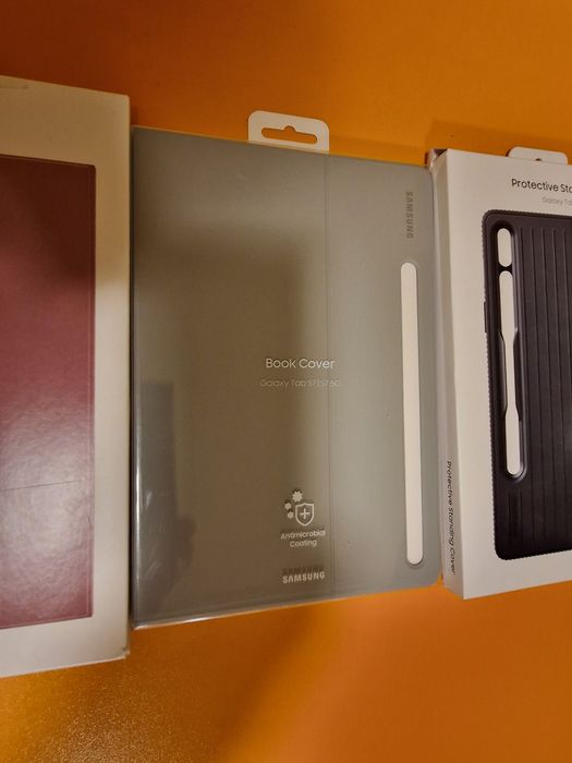 Husa Samsung Smart Book Cover pentru Tab S7/S8  Black Silver open box