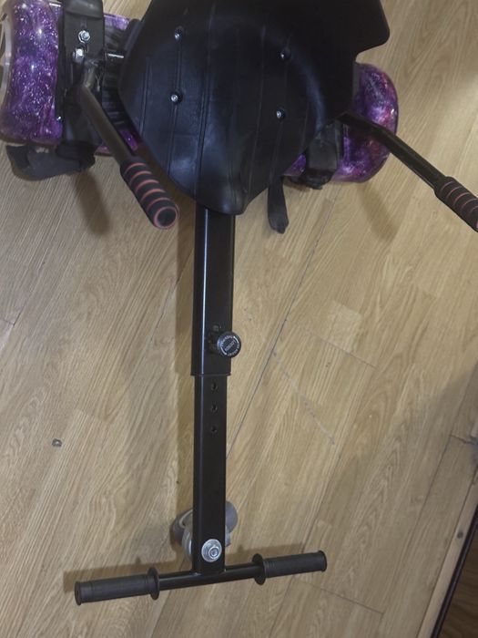Se vinde pachet complet ideal pentru copii: Hoverboard electric model Space/Purple Galaxy împreună cu scaunul suplimentar (Hoverkart) detașabil
