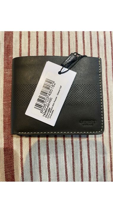 Мъжки кожен портфейл Osprey с кутия, Чисто нов