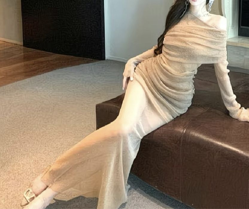 Золотое платье, Красное платье новогоднее, золотые туфли