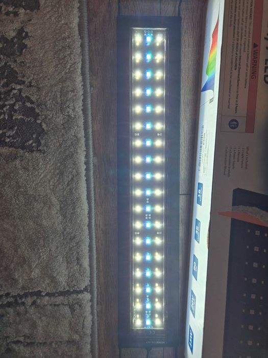 Lampa acvariu LED Nicrew 13W, full spectrum, 43 cm