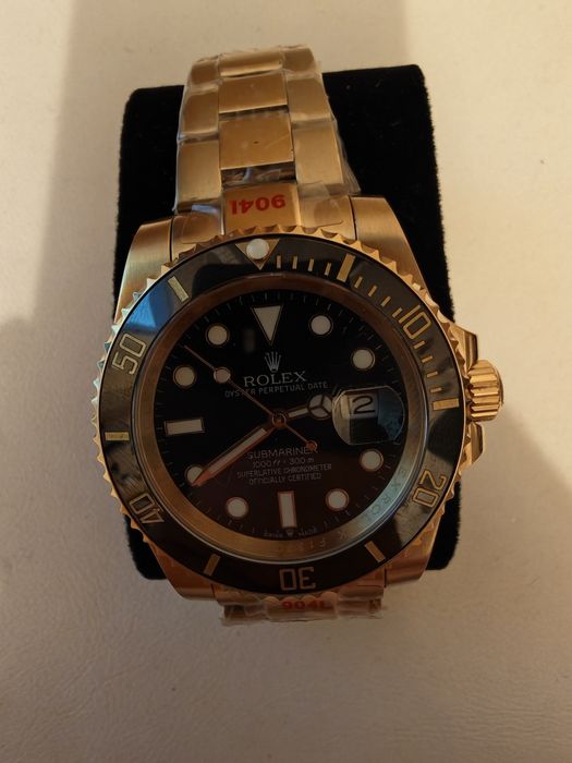 Мъжки часовник Submariner Gold / Black – Автоматик