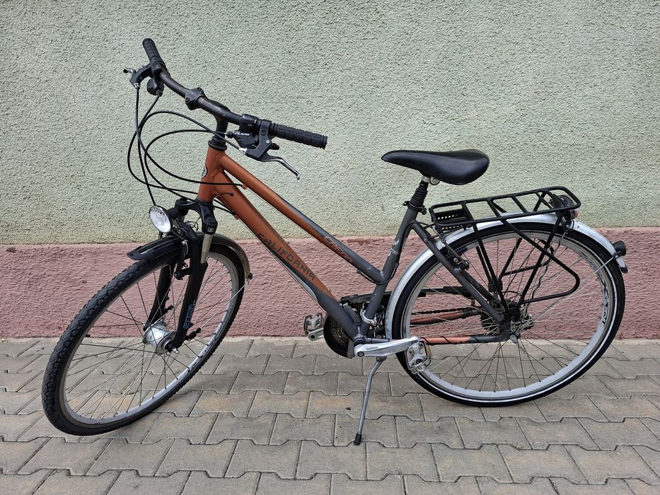 Bicicleta dama aluminiu California, 27 viteze, roti 28